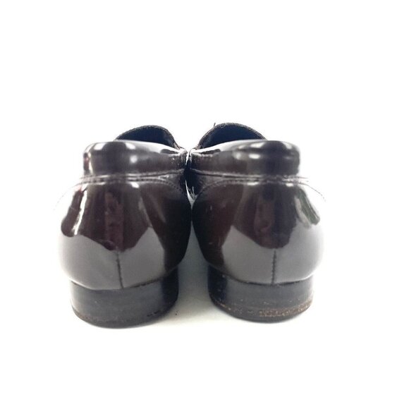 Taos Soulmates Shoes 6 Brown Patent Leather Hearts Loafer Slip On Womens - Picture 9 of 9